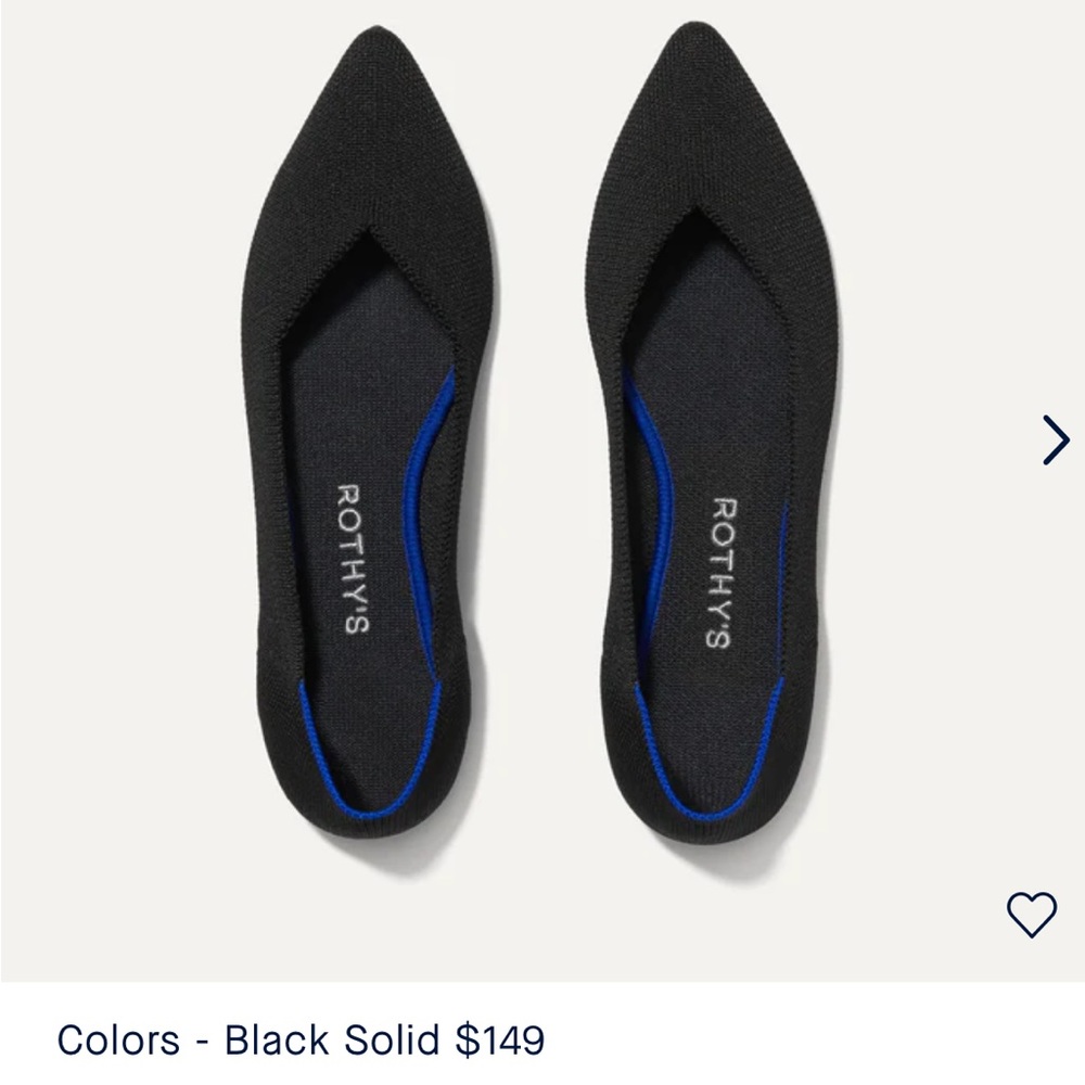 Brand new Rothy’s The Point flat